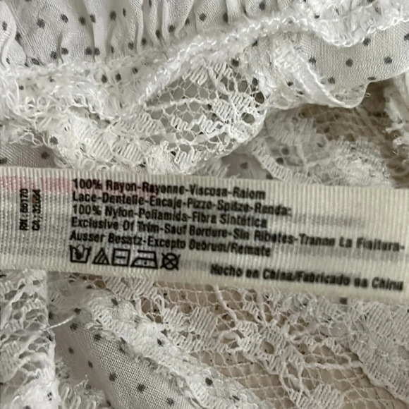 Intimately Free People Voile & Lace Dotted Trapeze Slip Dress - Size XS - Picture 5 of 7